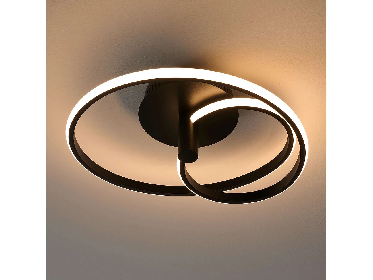 Plafonnier LED cercles lumineux dimmable - Keane