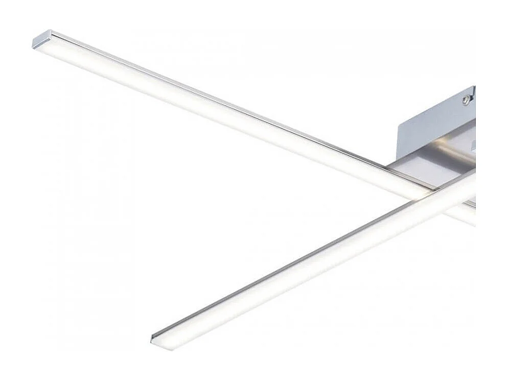 Plafonnier LED design 4 bras nickel - Yuna