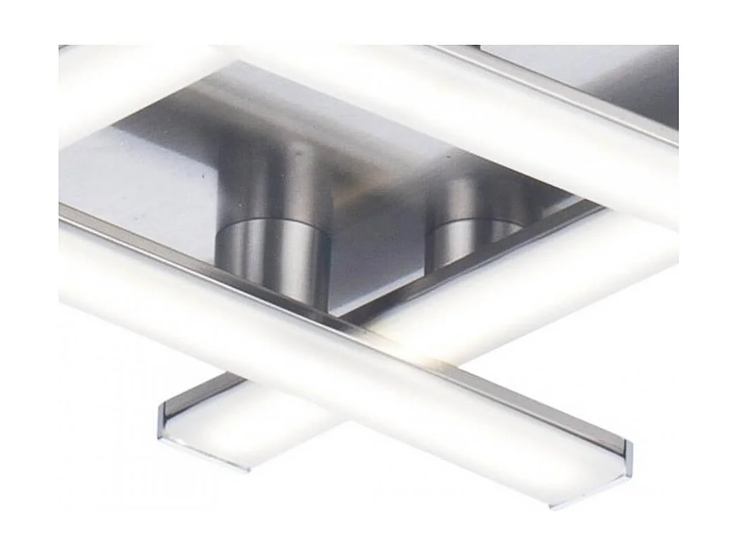 Plafonnier LED design 4 bras nickel - Yuna