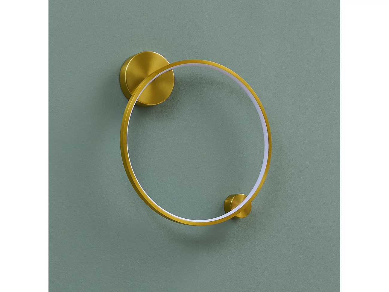 Applique murale cercle laiton minimaliste 40 cm dimmable - Ceira