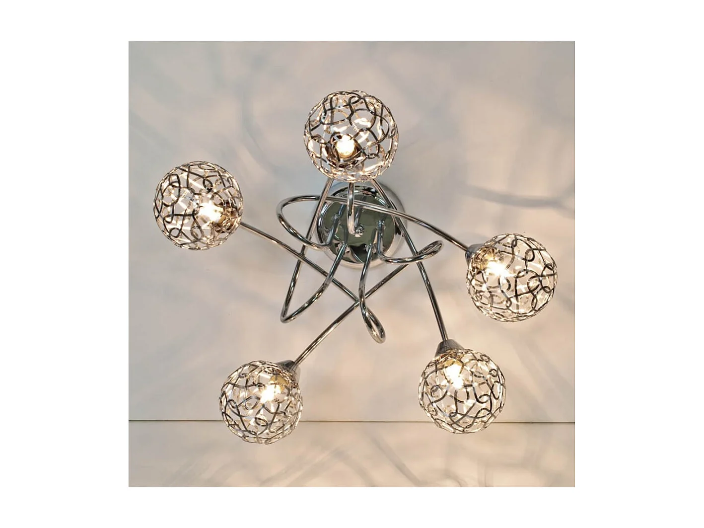 Plafonnier design 5 boules Aphyse