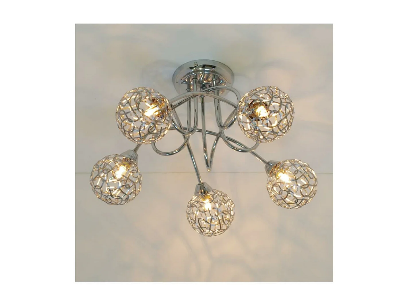 Plafonnier design 5 boules Aphyse