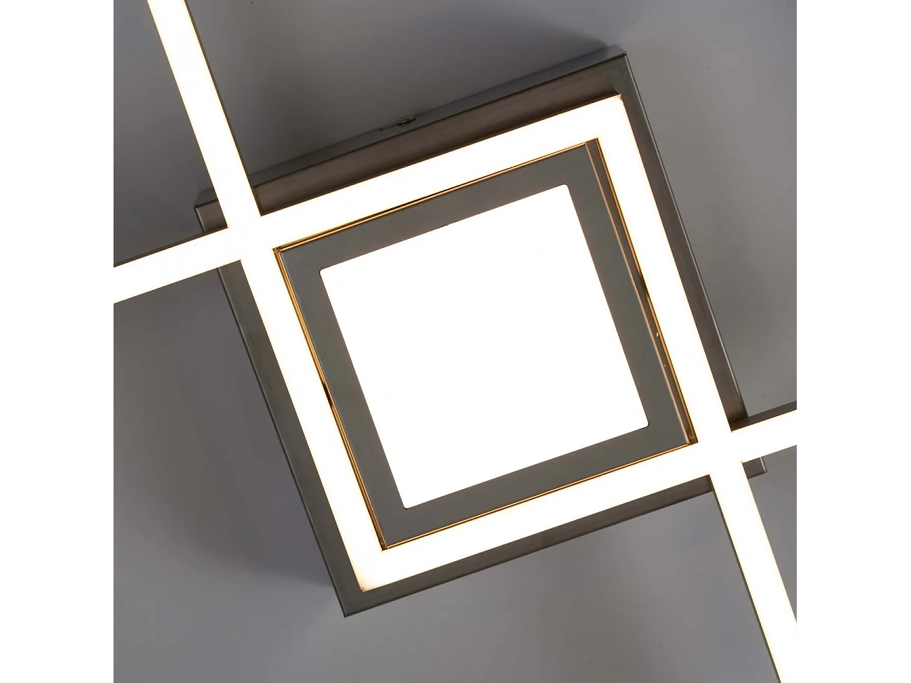 Plafonnier LED Dimmable design double rectangle - Eliza