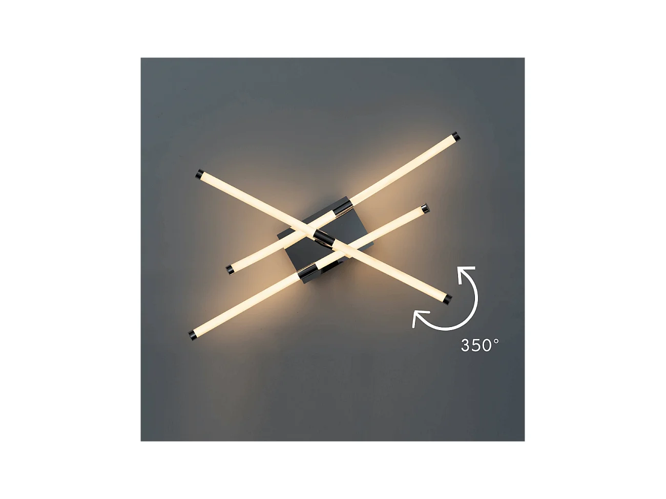 Plafonnier LED triple branche angle ajustable - Adrianna