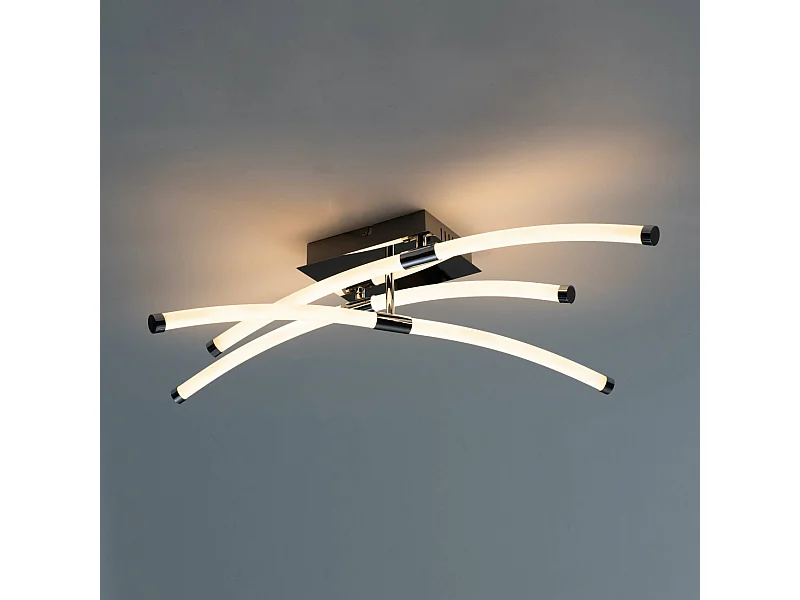 Plafonnier LED triple branche angle ajustable - Adrianna