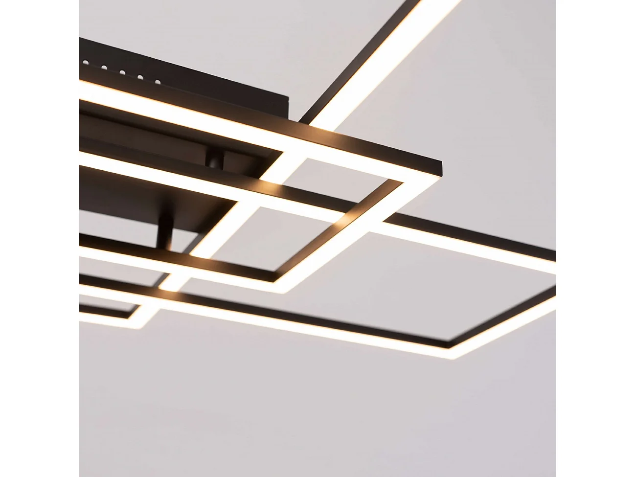 Plafonnier ou applique LED dimmable futuriste triple rectangle - Eli