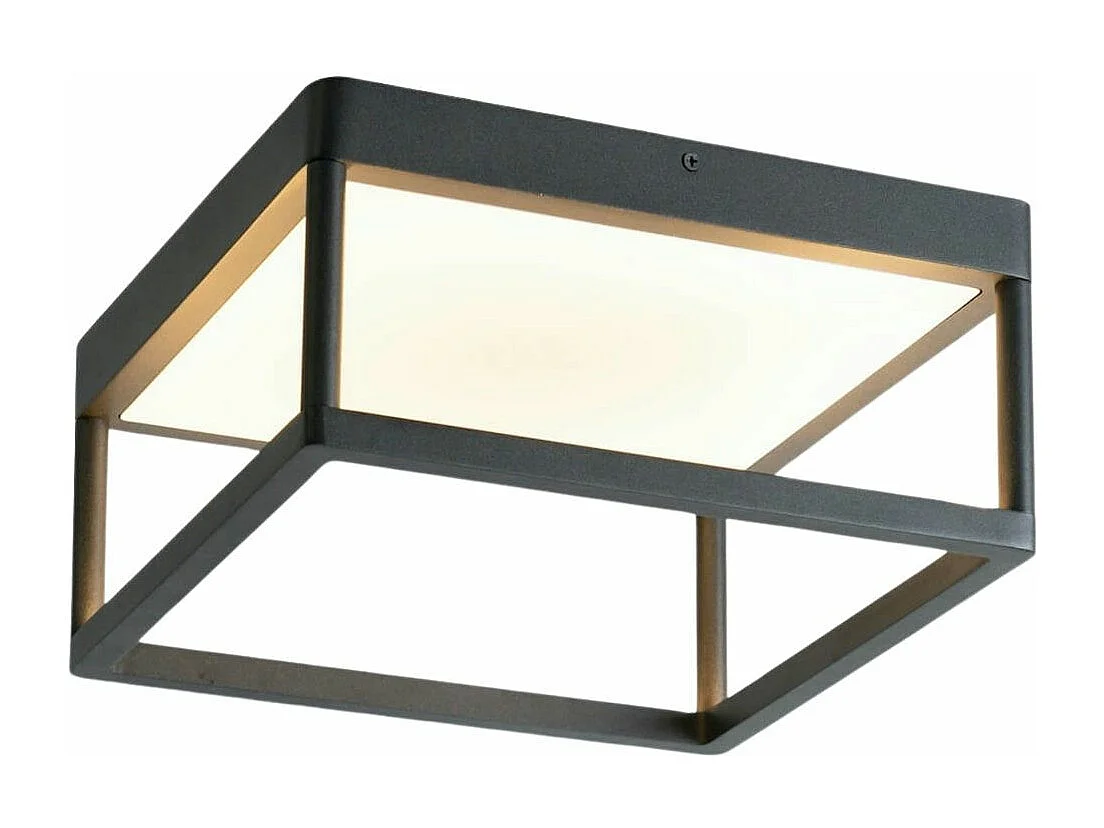 Plafonnier LED design rectangle noir - Stockholm