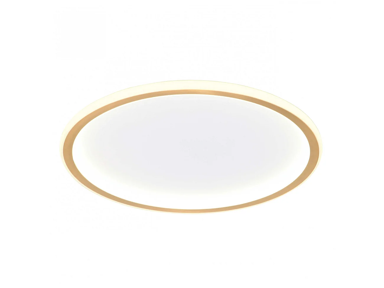 Plafonnier LED dimmable rond 60 cm cercle doré - Alessia