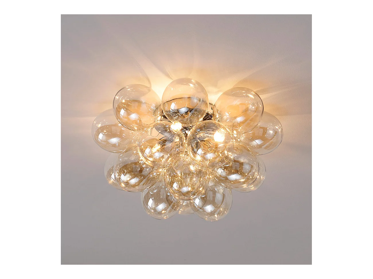 Plafonnier design grappe de 17 verres - Bartali