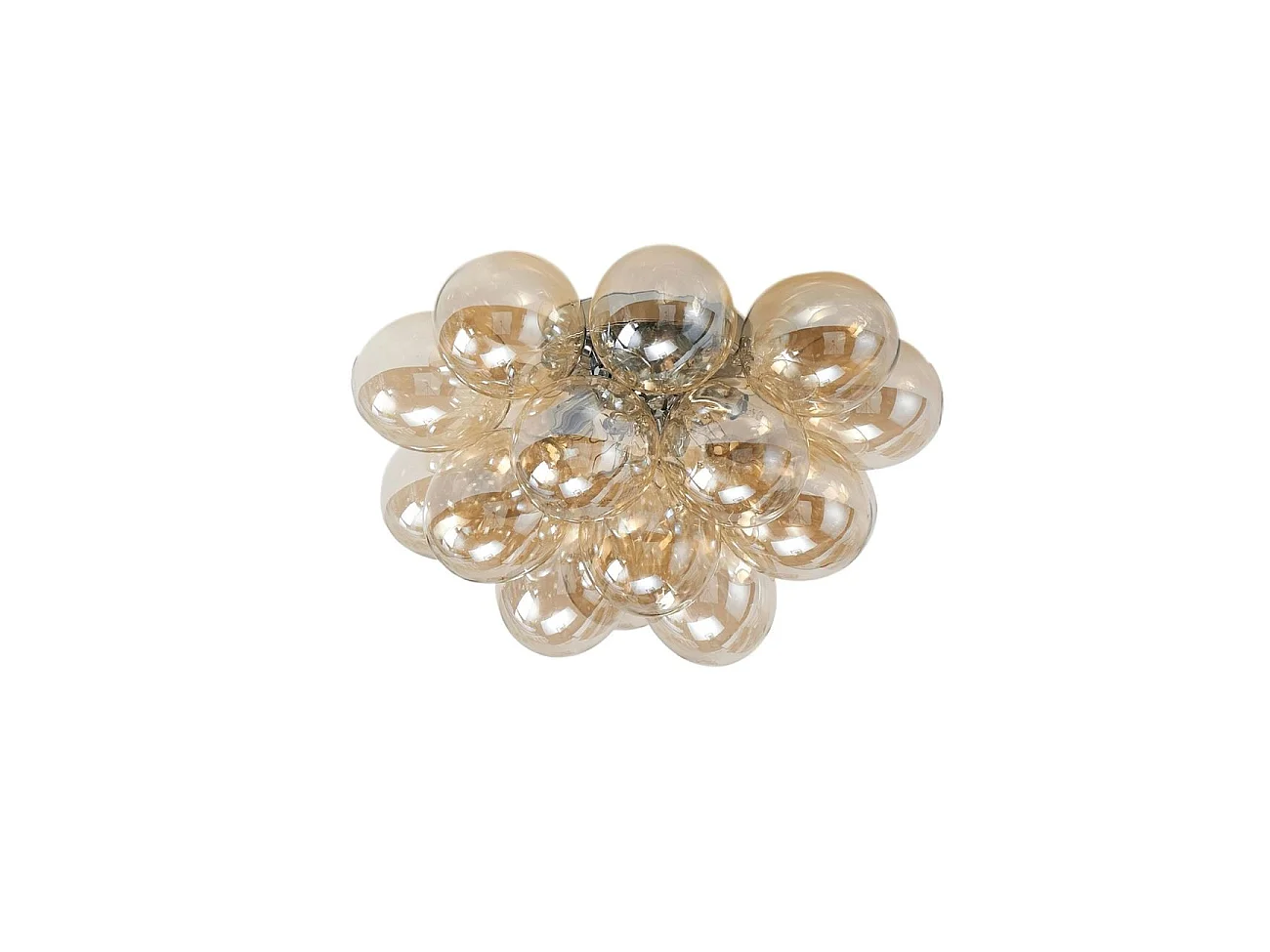 Plafonnier design grappe de 17 verres - Bartali