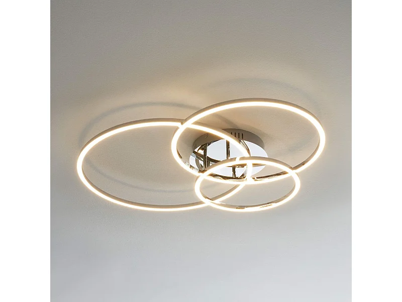 Plafonnier design LED triple cercle - Paciano