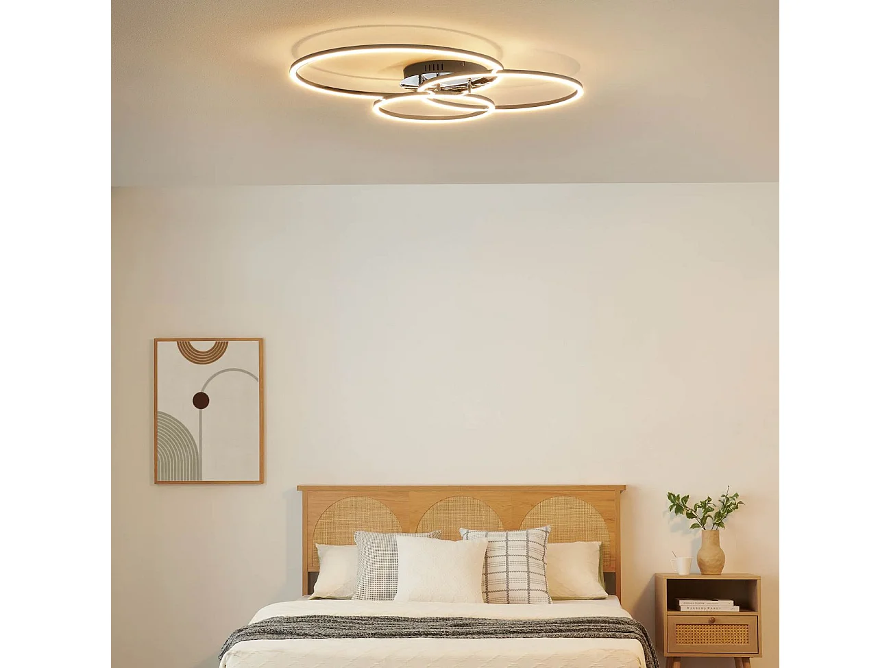 Plafonnier design LED triple cercle - Paciano