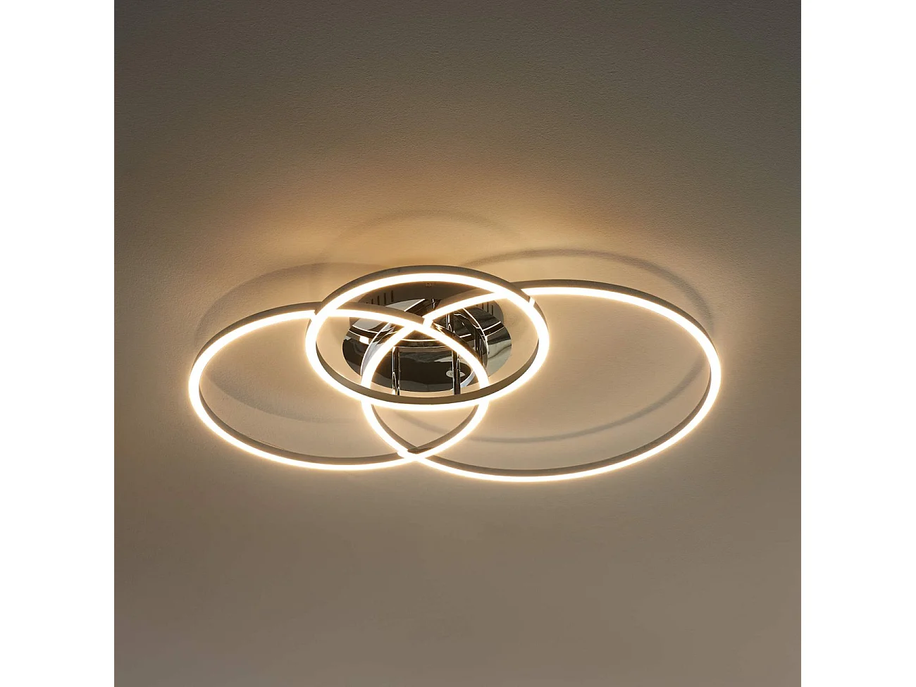 Plafonnier design LED triple cercle - Paciano