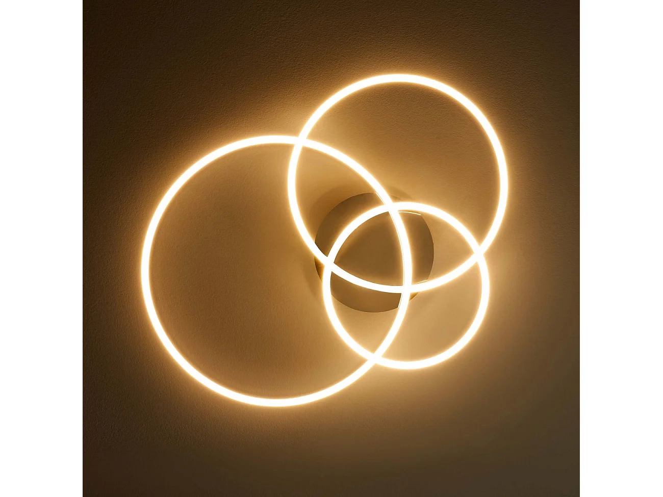 Plafonnier design LED triple cercle - Paciano