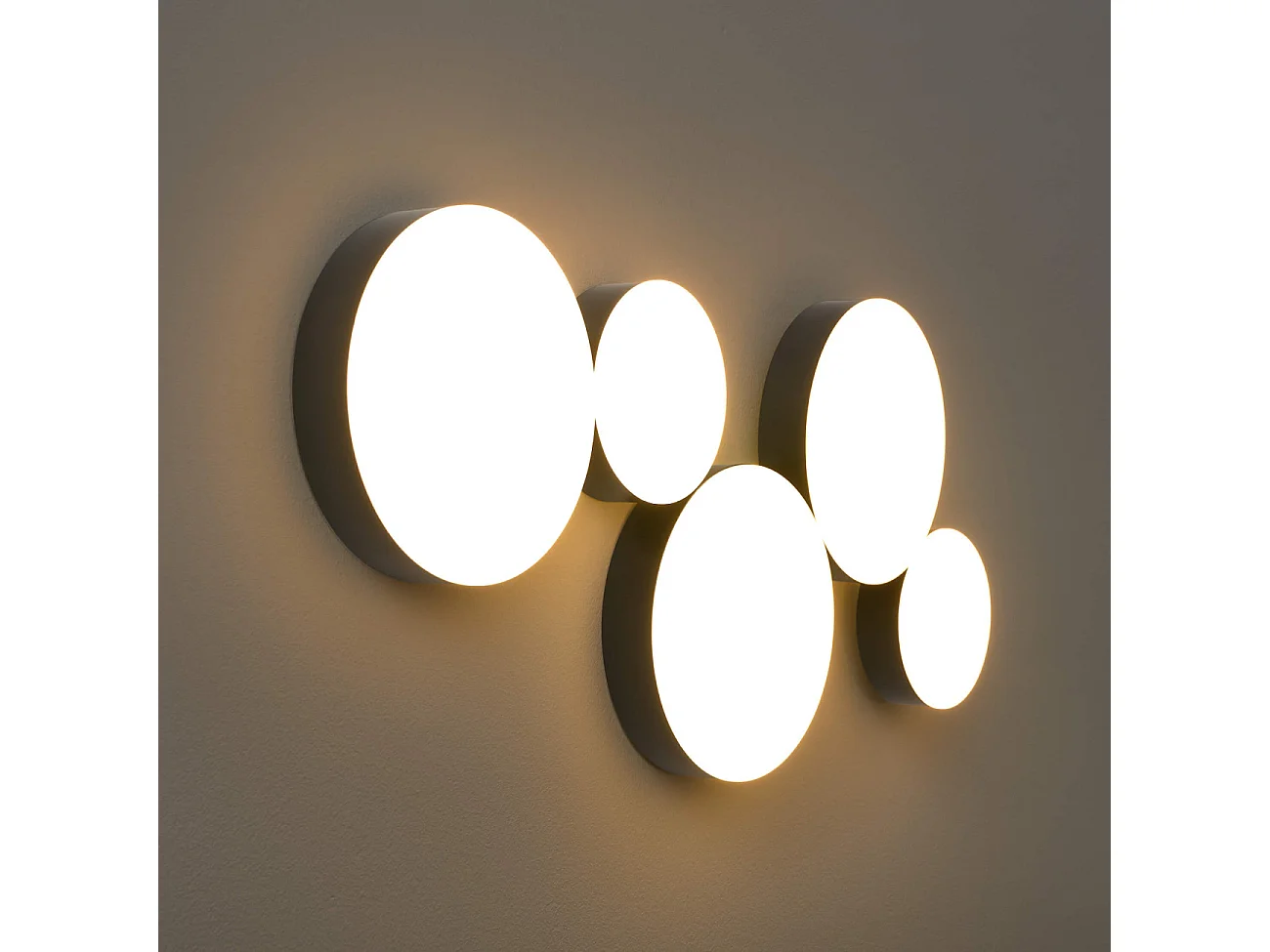 Plafonnier moderne noir 5 spots lumineux LED - Skavi