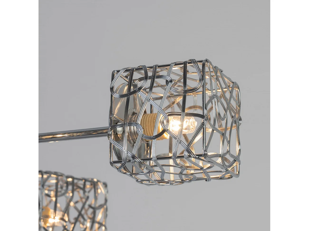 Plafonnier en métal APHYSE à 6 branches