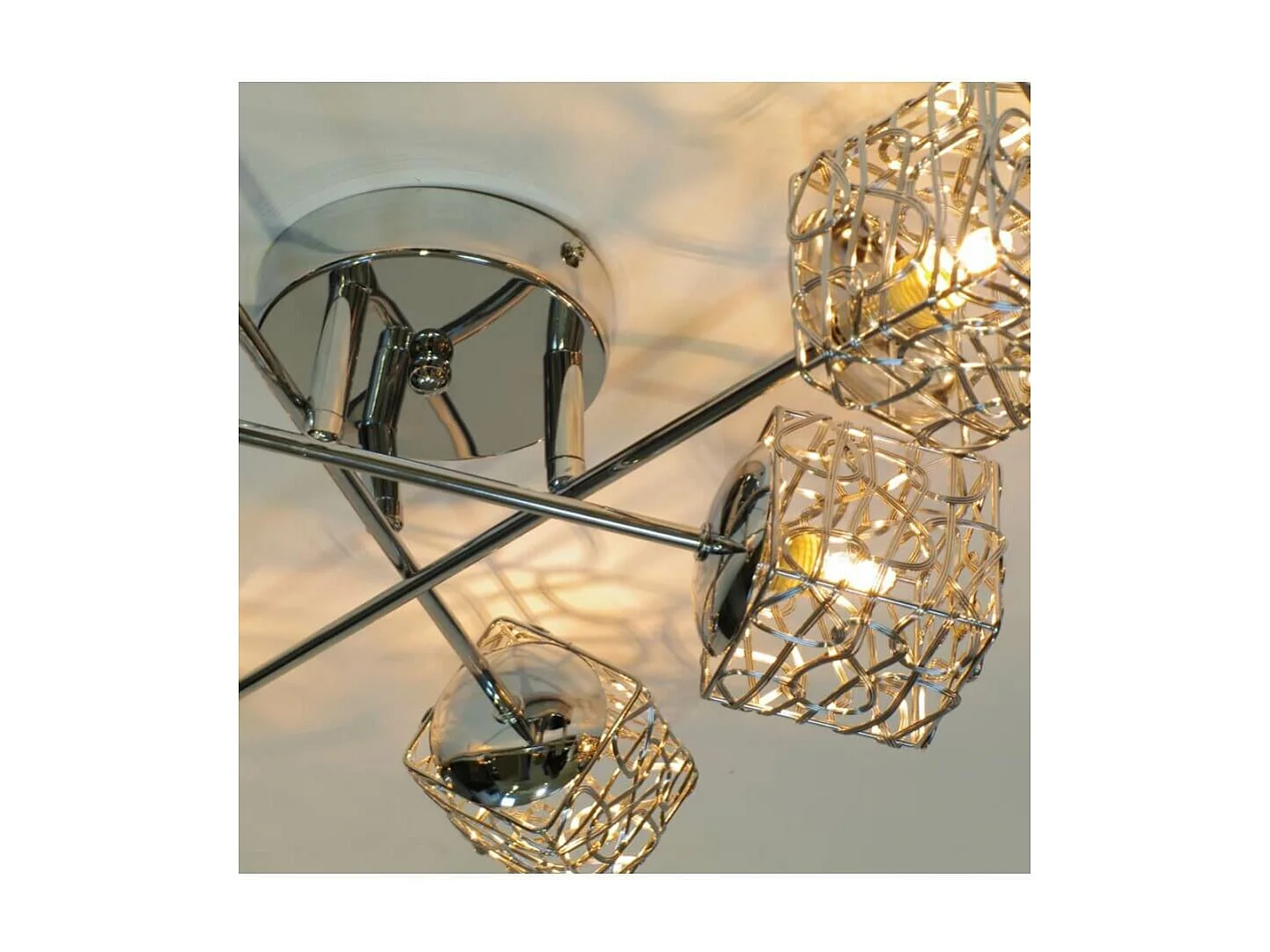 Plafonnier en métal APHYSE à 6 branches