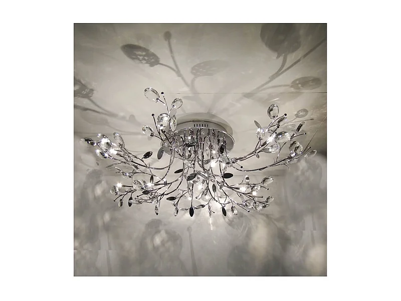 Plafonnier chromé cristal - Aiken