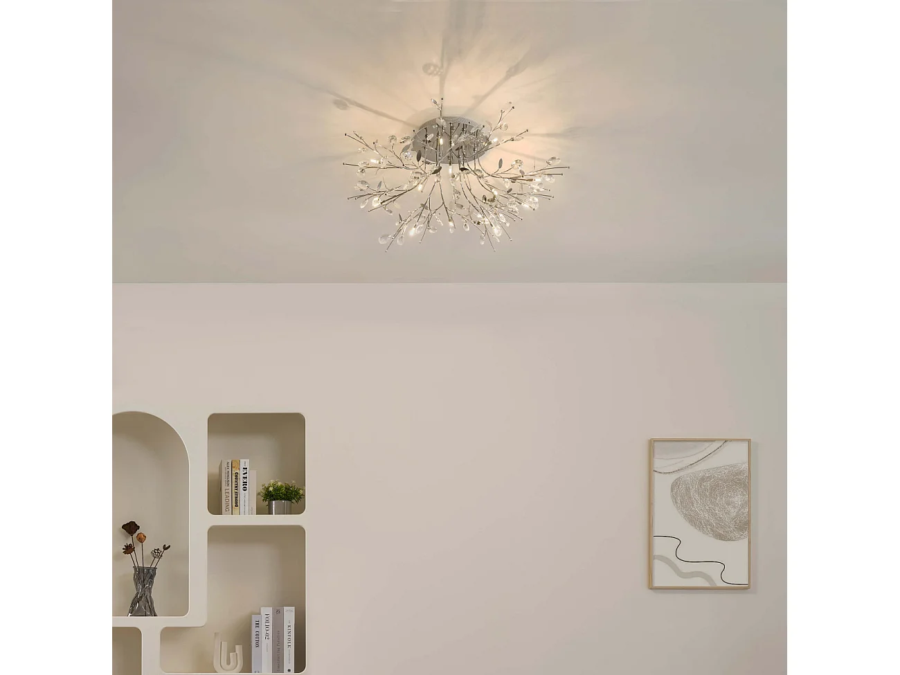 Plafonnier chromé cristal - Aiken