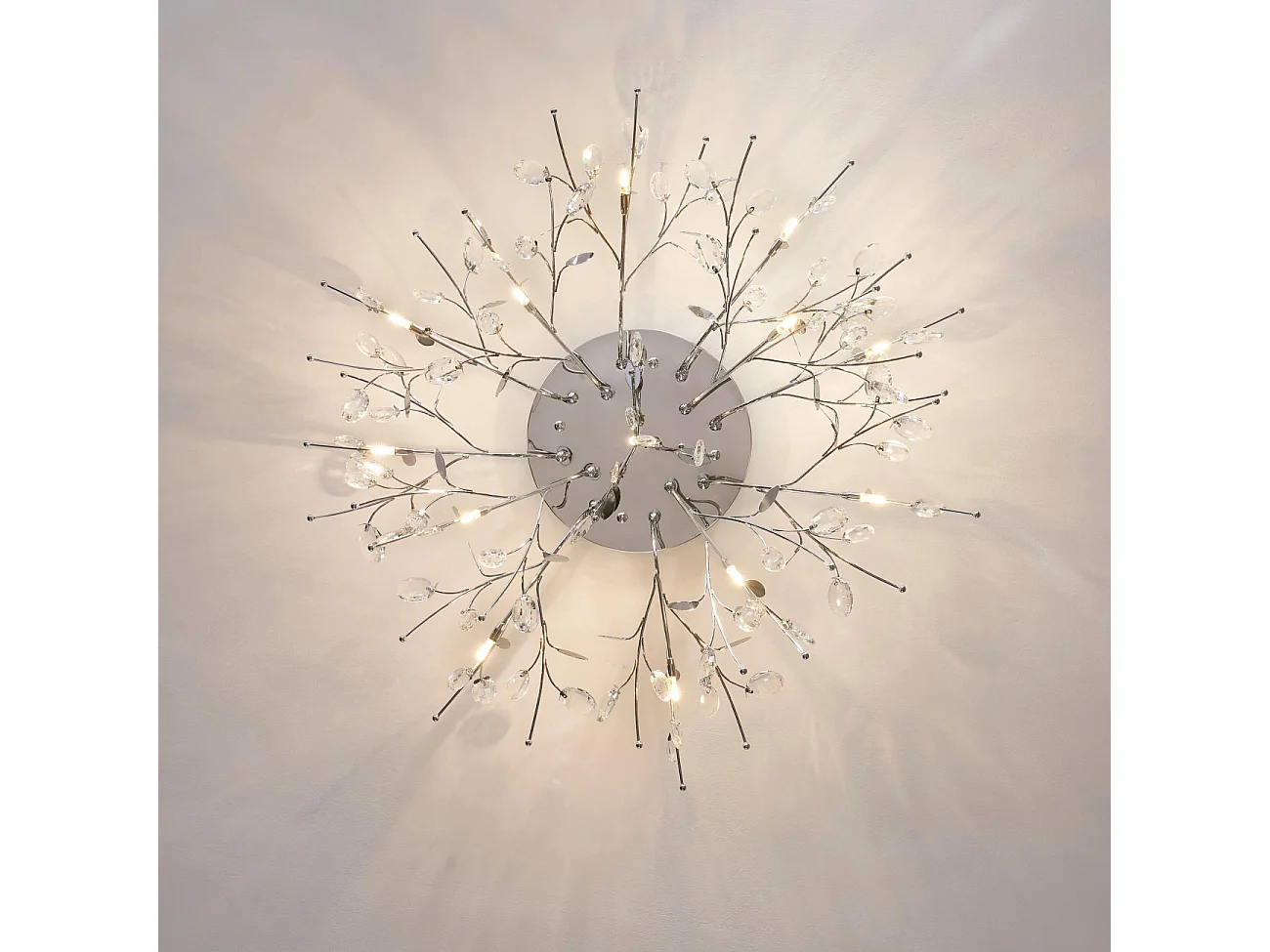 Plafonnier chromé cristal - Aiken