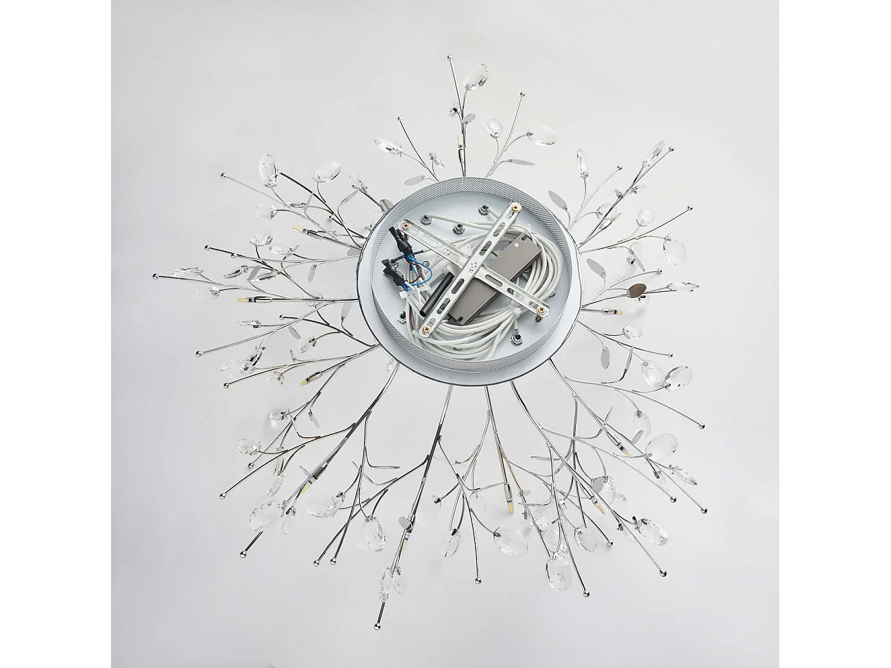 Plafonnier chromé cristal - Aiken