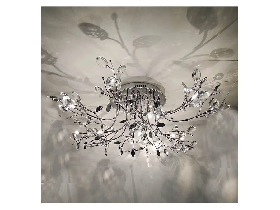 Plafonnier chromé cristal - Aiken