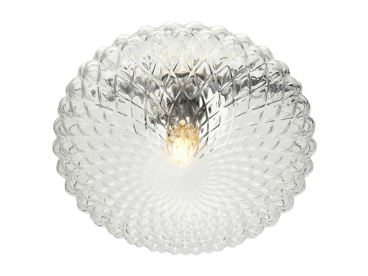 Applique ou plafonnier rosace en verre - Anthemis