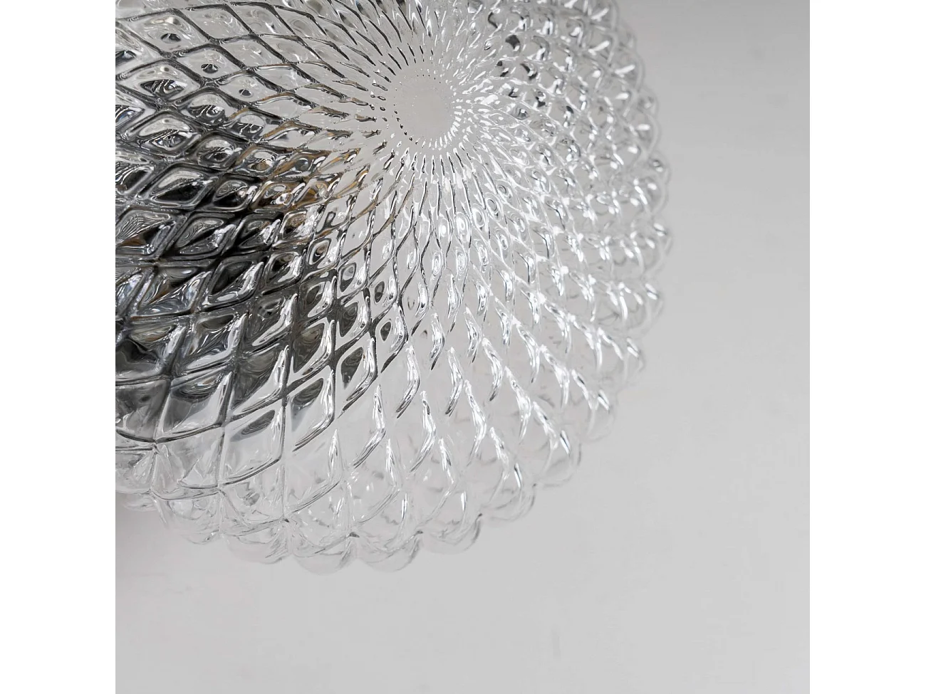 Applique ou plafonnier rosace en verre - Anthemis