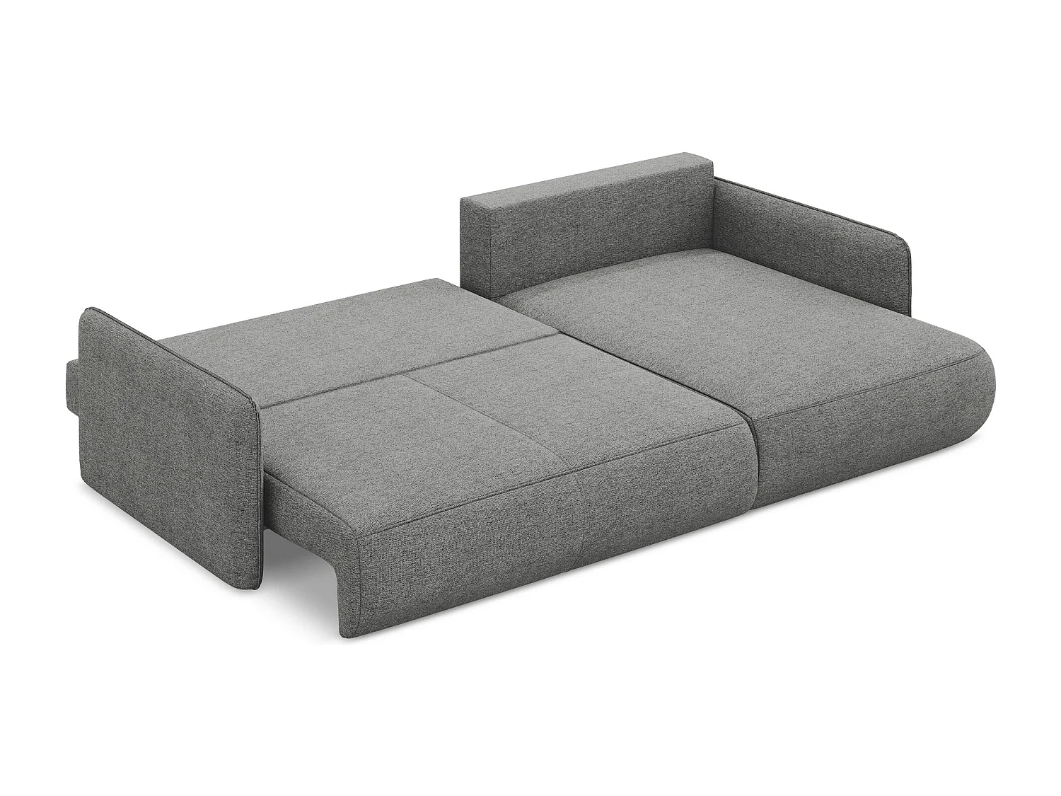 Ecksofa mit Schlaffunktion - Ecke Rechts - Chenille - Elefant - NANEA