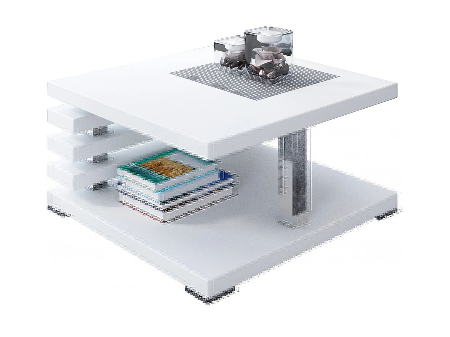 Kyoto ława biały mat