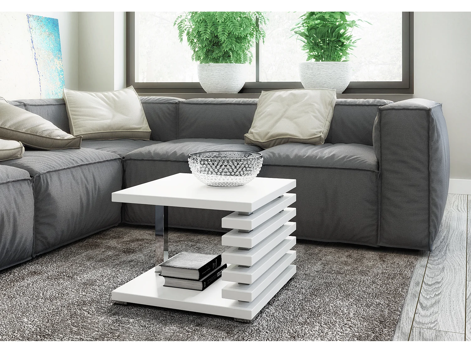 Kyoto ława biały mat