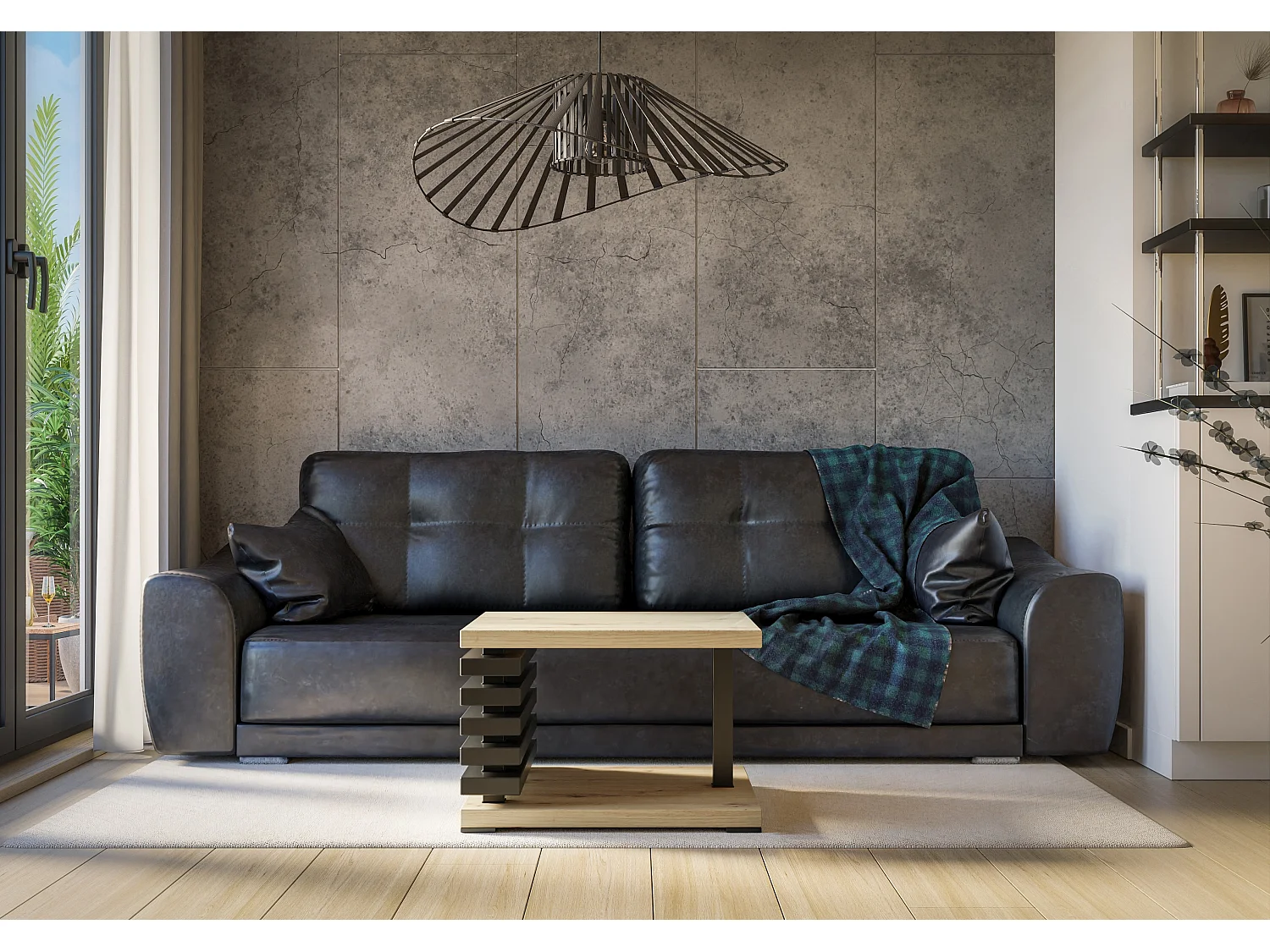 Kyoto +2 ława artisan czarny