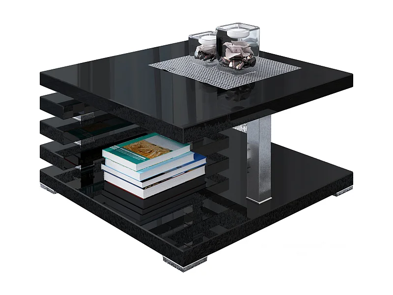 Kyoto ława czarny połysk