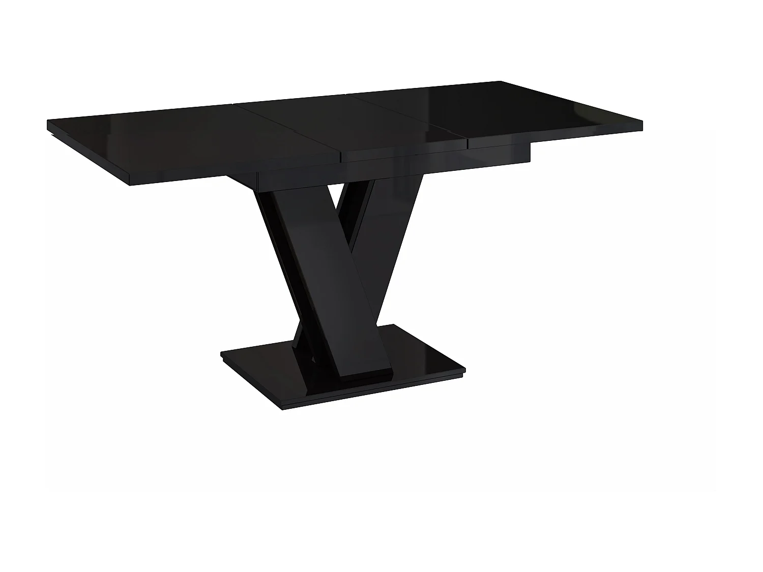 Malvi stół czarny połysk