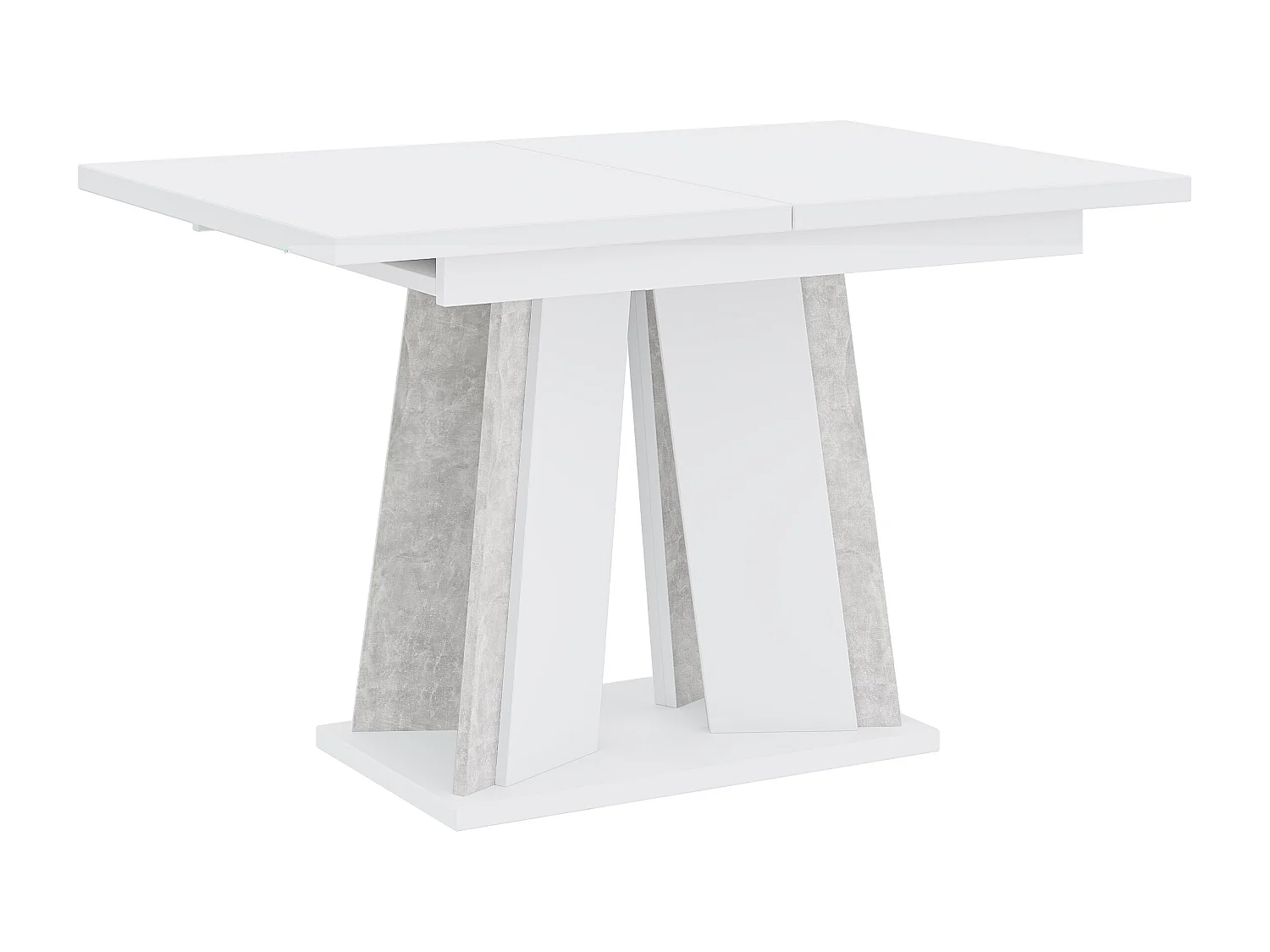 Dora stół biały mat beton