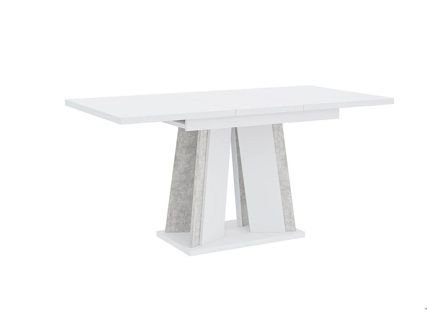 Dora stół biały mat beton