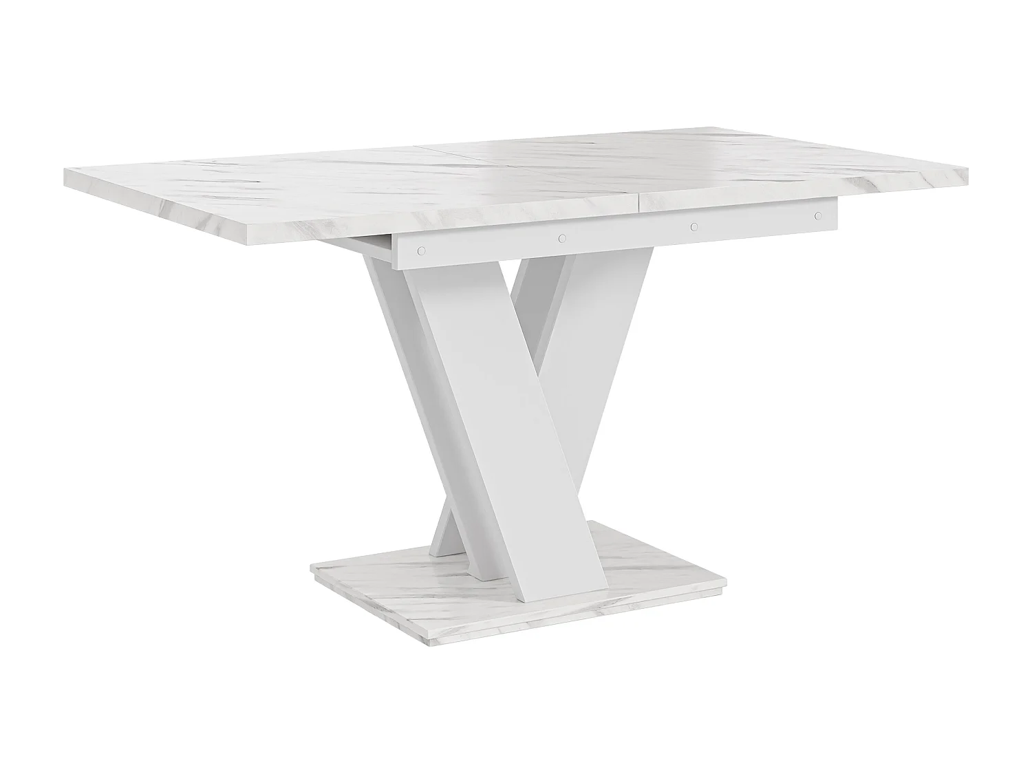 Malvi stół biały marmur biały