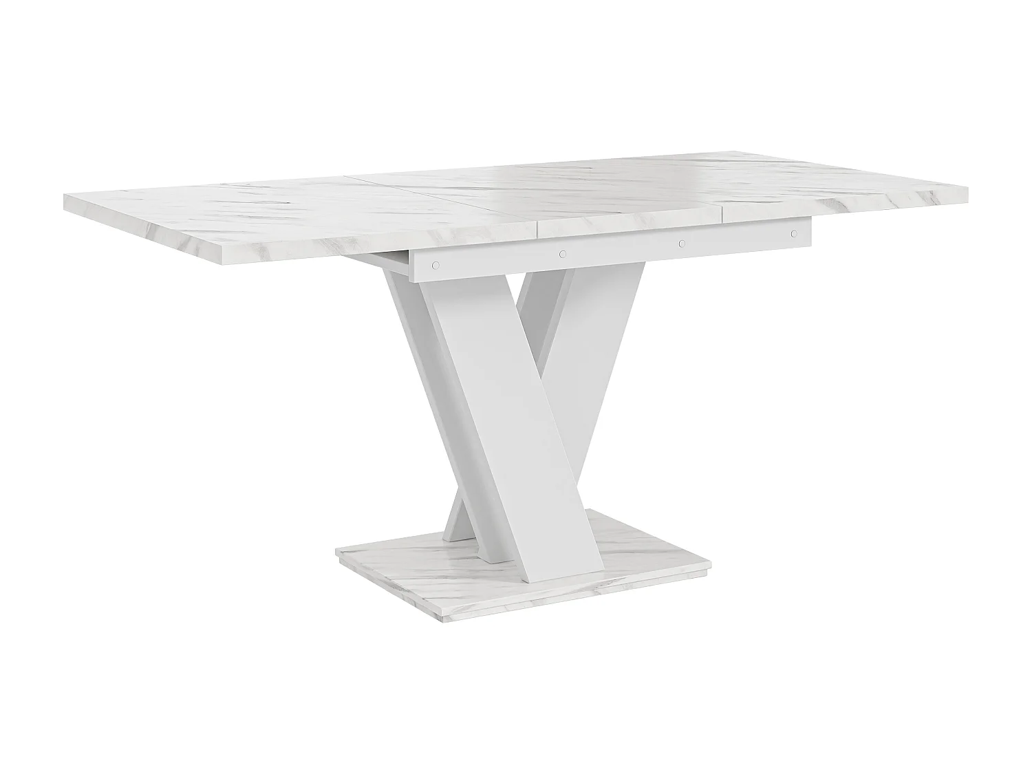 Malvi stół biały marmur biały