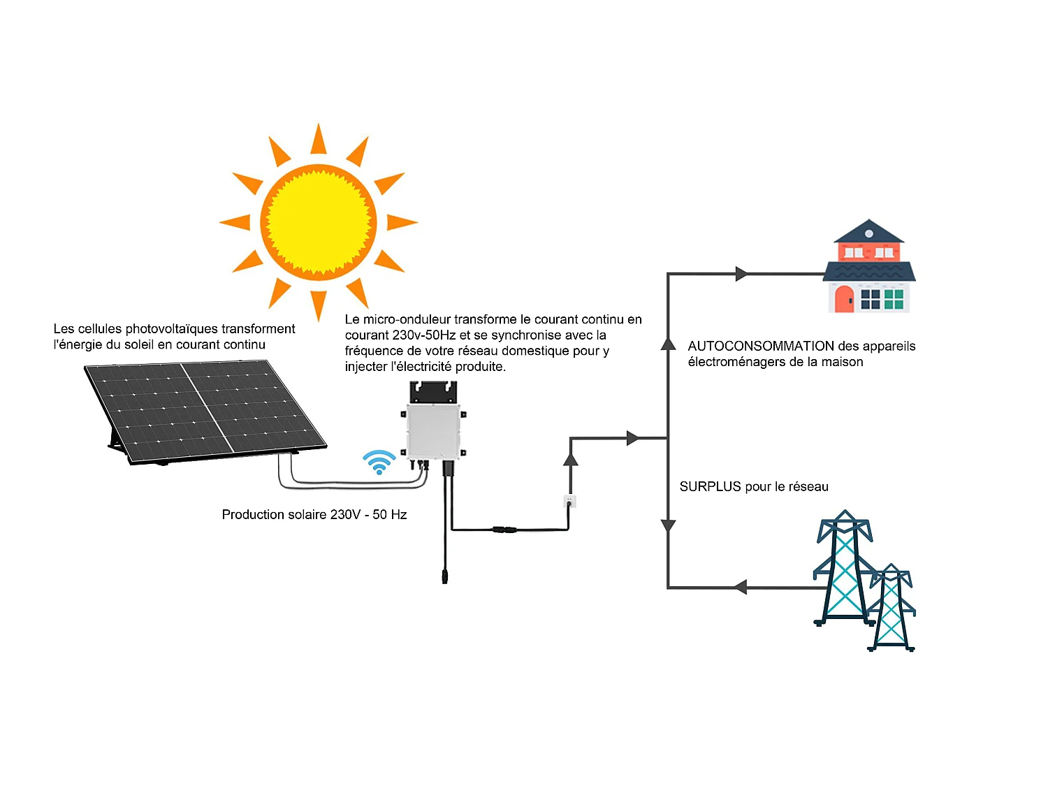 Kit 2 panneaux solaires Plug and Play - 850 W - LUMINOSER