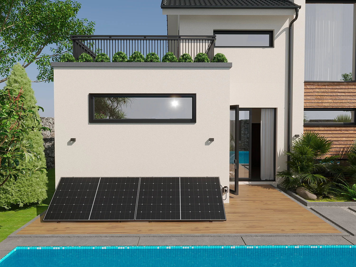 Kit de 2 painéis solares Plug & Play - 850 W - LUMINOSER