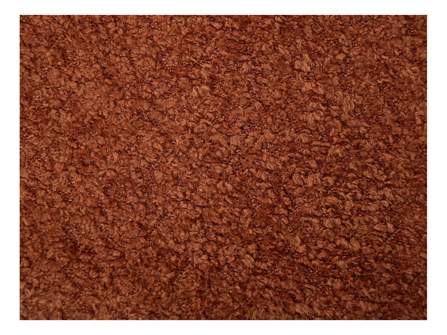 Sæt med 6 stole med armlæn i buklet stof og sort gummitræ - Terracotta - LIVELIA af Pascal MORABITO