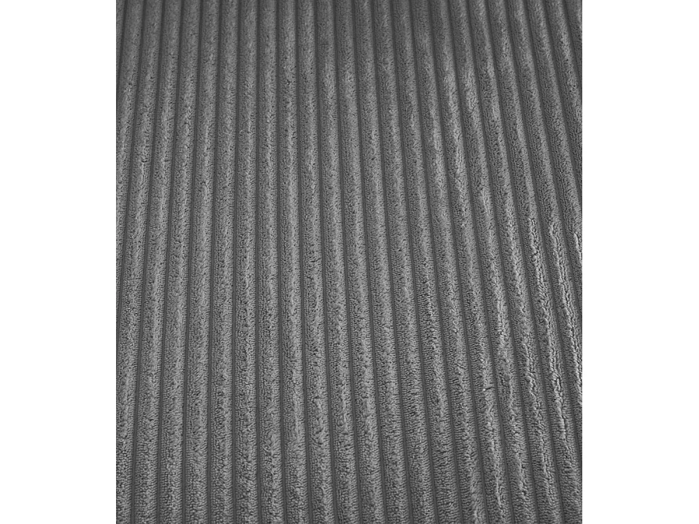 Sofá de 3 plazas de 85x188x78 cm de tela símil pana en color gris y patas de madera Luz