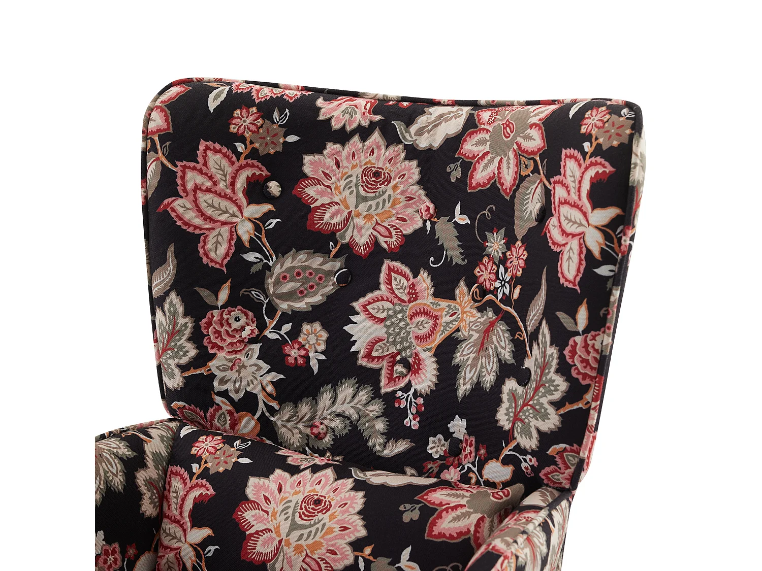 Fauteuil HomeMiYN avec Coussin et Tabouret - Chaise d'Angle Rustique pour le Salon