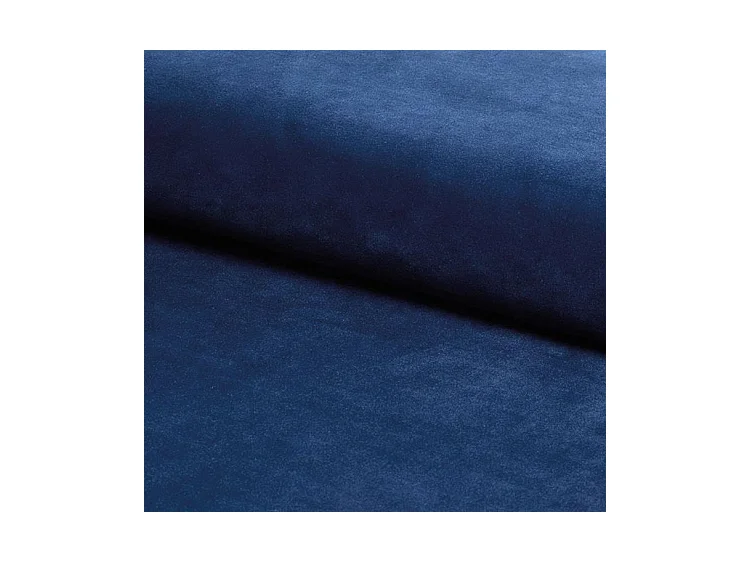 Fauteuil en velours matelassé gamme Harry - Bleu - H 101 cm