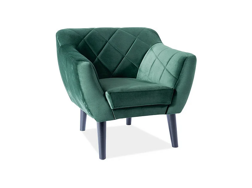 Fotel KARO 1 VELVET zielony