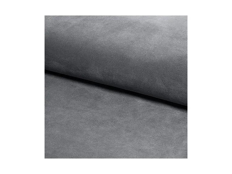 Fauteuil en velours - Baron - L 75 x H 101 cm - Gris