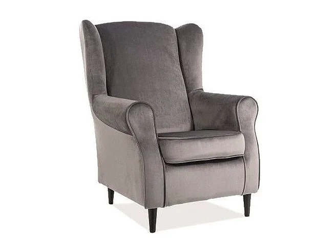 Fotel BARON VELVET szary