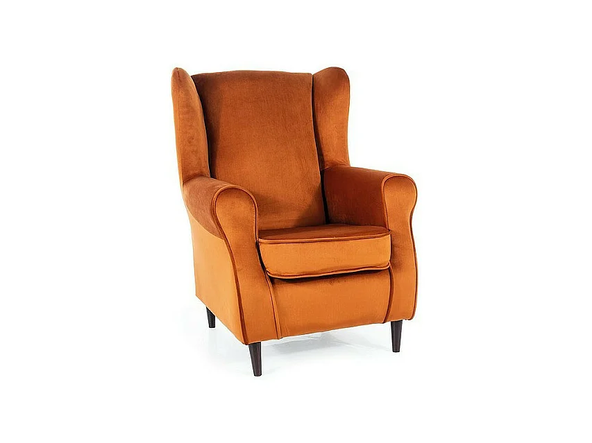 Fotel BARON VELVET cynamonowy