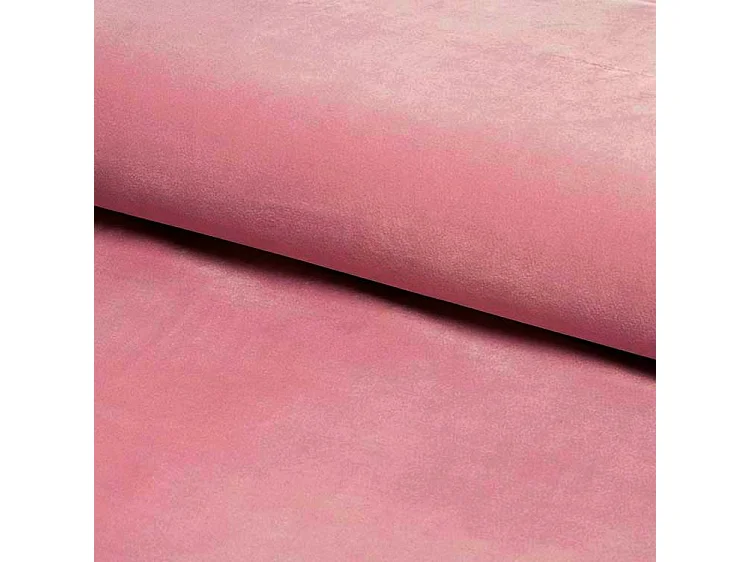 Pouf en velours - Lori - L 39 cm x H 34 cm - Rose