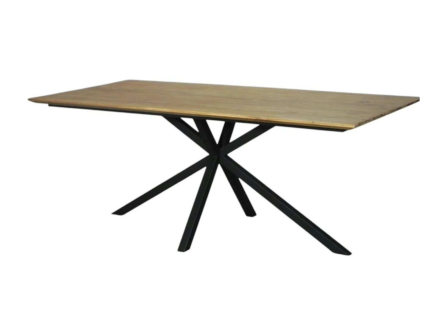 Table pied central en bois de teck recyclé 2 m DEPOK